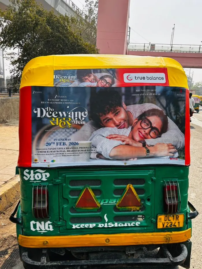 Auto-rickshaw branding advertising campaign by Adelite Media in India