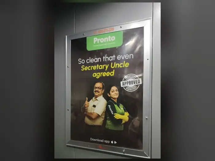 Lift branding advertising campaign by Adelite Media in India
