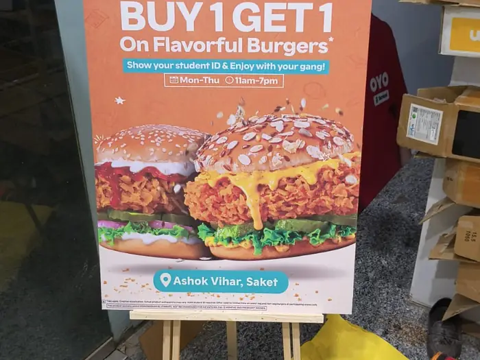 Standee branding advertising campaign by Adelite Media in India
