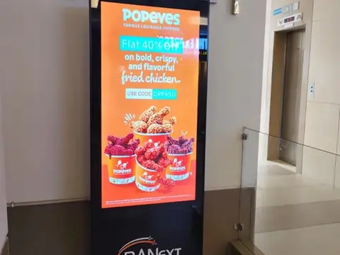 Standee branding advertising campaign by Adelite Media in India