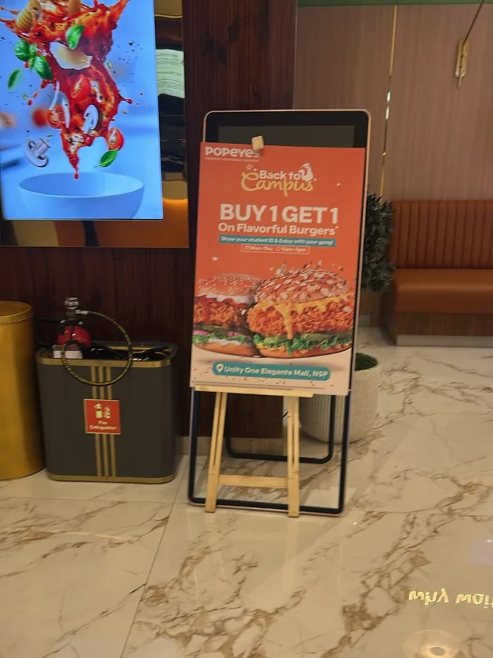 Standee branding advertising campaign by Adelite Media in India