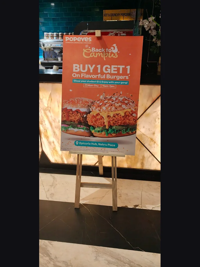 Standee branding advertising campaign by Adelite Media in India