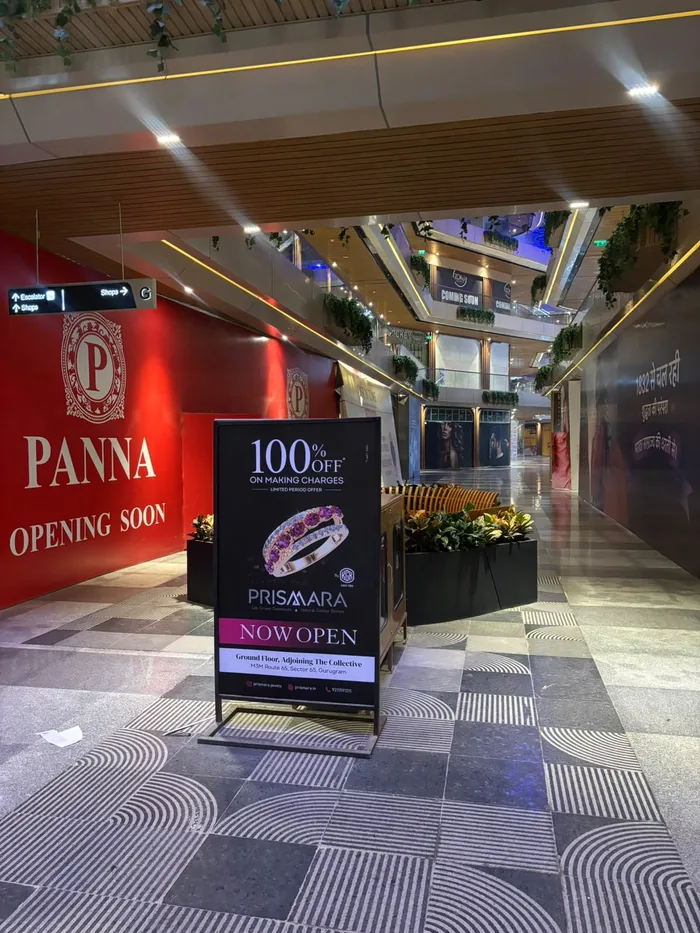 Standee branding advertising campaign by Adelite Media in India