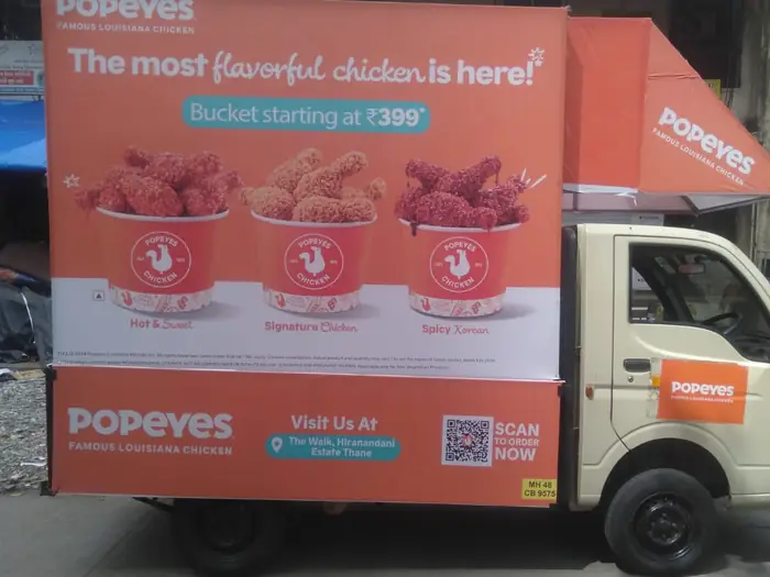 Mobile van branding advertising campaign by Adelite Media in India