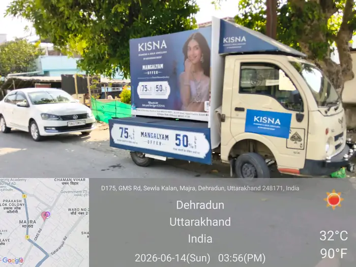 Mobile van branding advertising campaign by Adelite Media in India