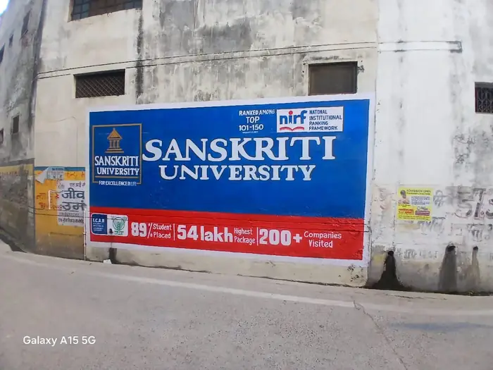 Wall painting advertising campaign by Adelite Media in India