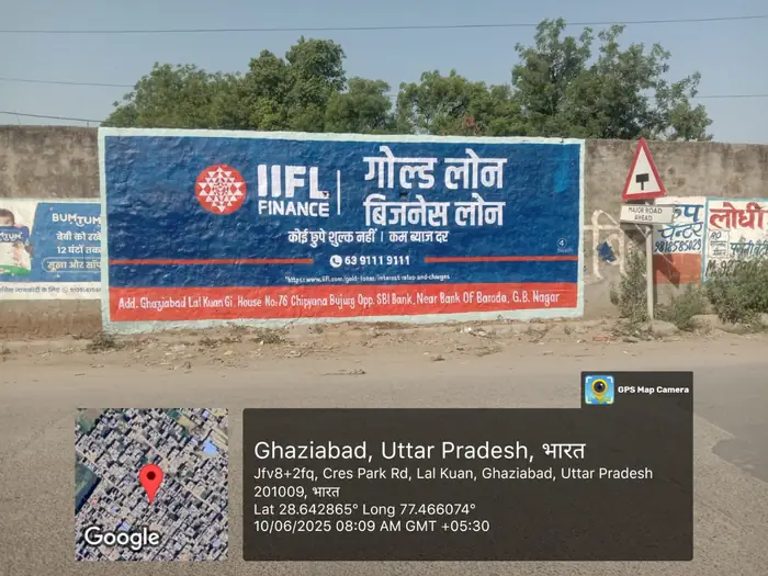 Wall painting advertising campaign by Adelite Media in India